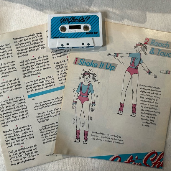 Vintage 1986 Get in Shape Girl BANGLE BOP set by Hasbro - Picture 3 of 4